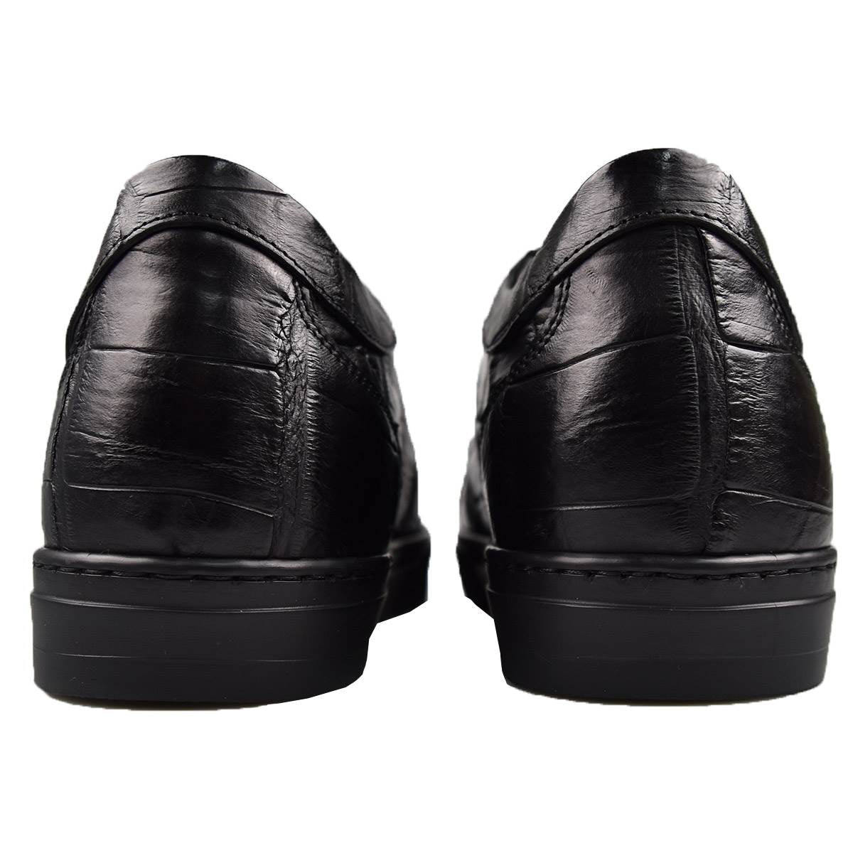 Kiton Black Crocodile Sneakers SUIB
