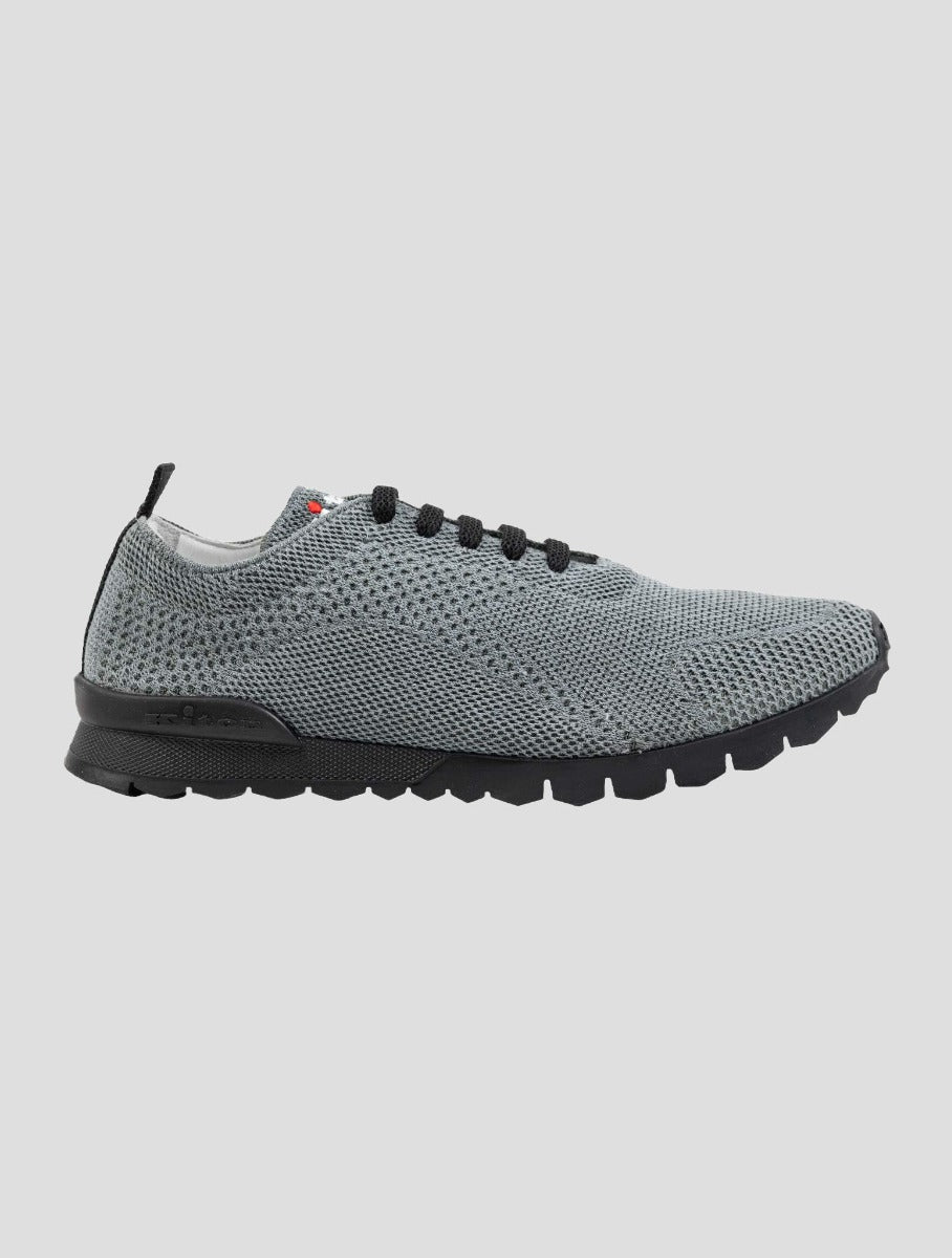 Kiton Gray Cotton Pa Sneakers