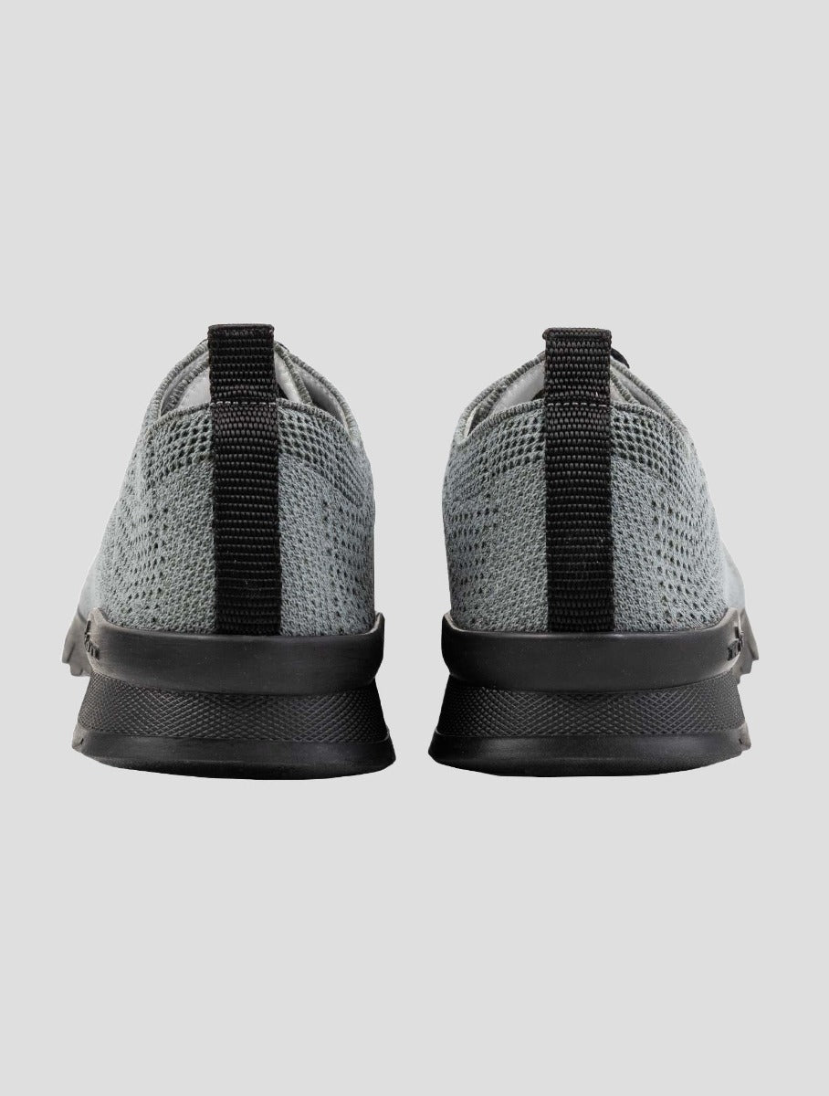 Kiton Gray Cotton Pa Sneakers