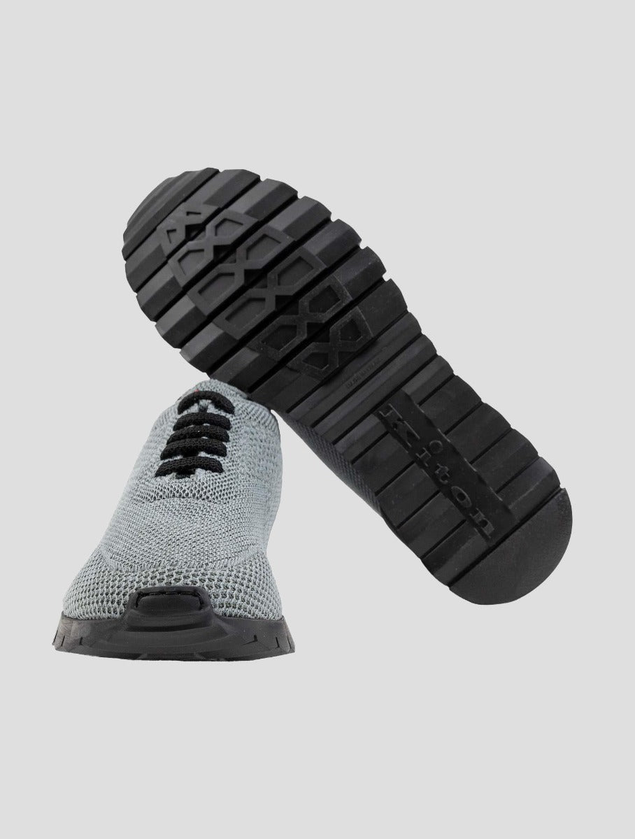 Kiton Gray Cotton Pa Sneakers