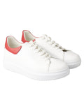 Kiton White Red Leather Sneaker