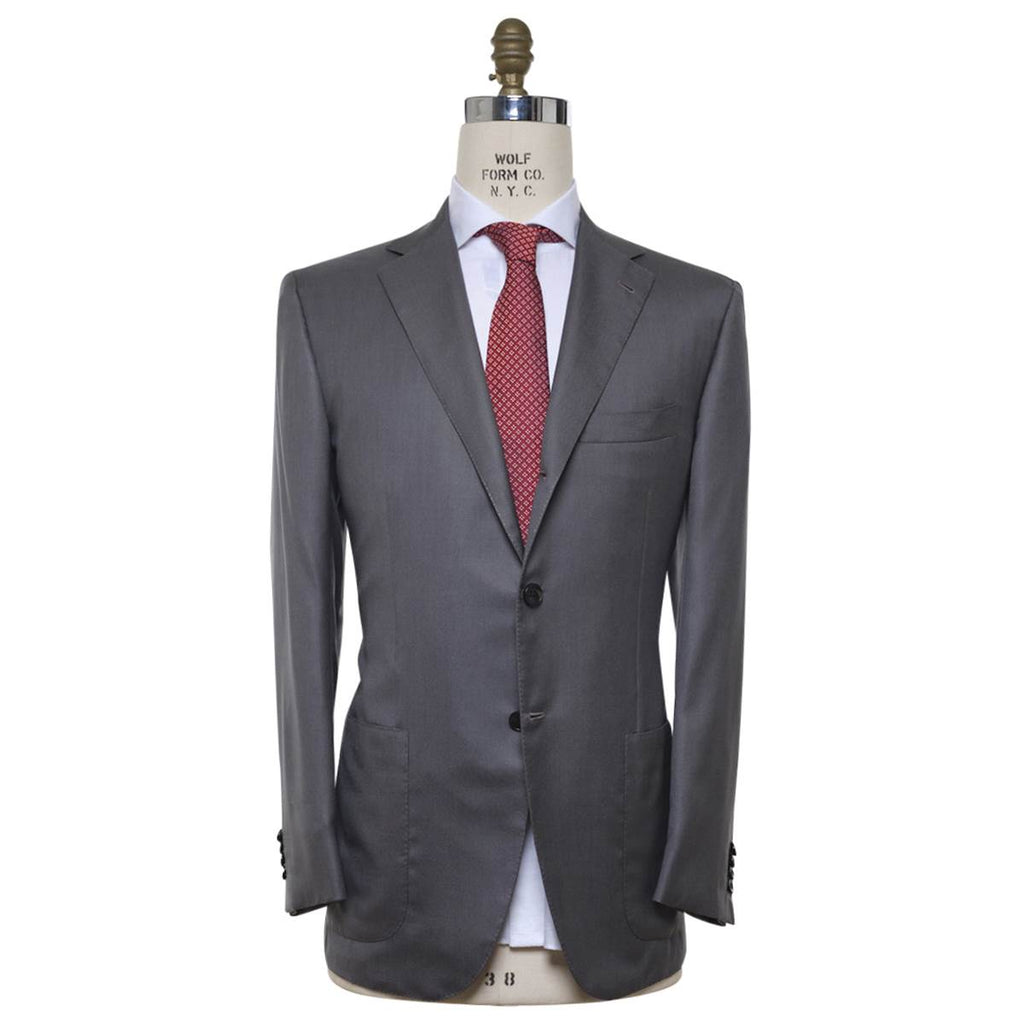 Kiton Green Cashmere Silk Blazer