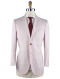 Kiton Violet White Linen Cashmere Silk Blazer