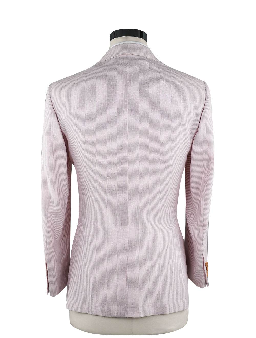 Kiton Violet White Linen Cashmere Silk Blazer - view 6