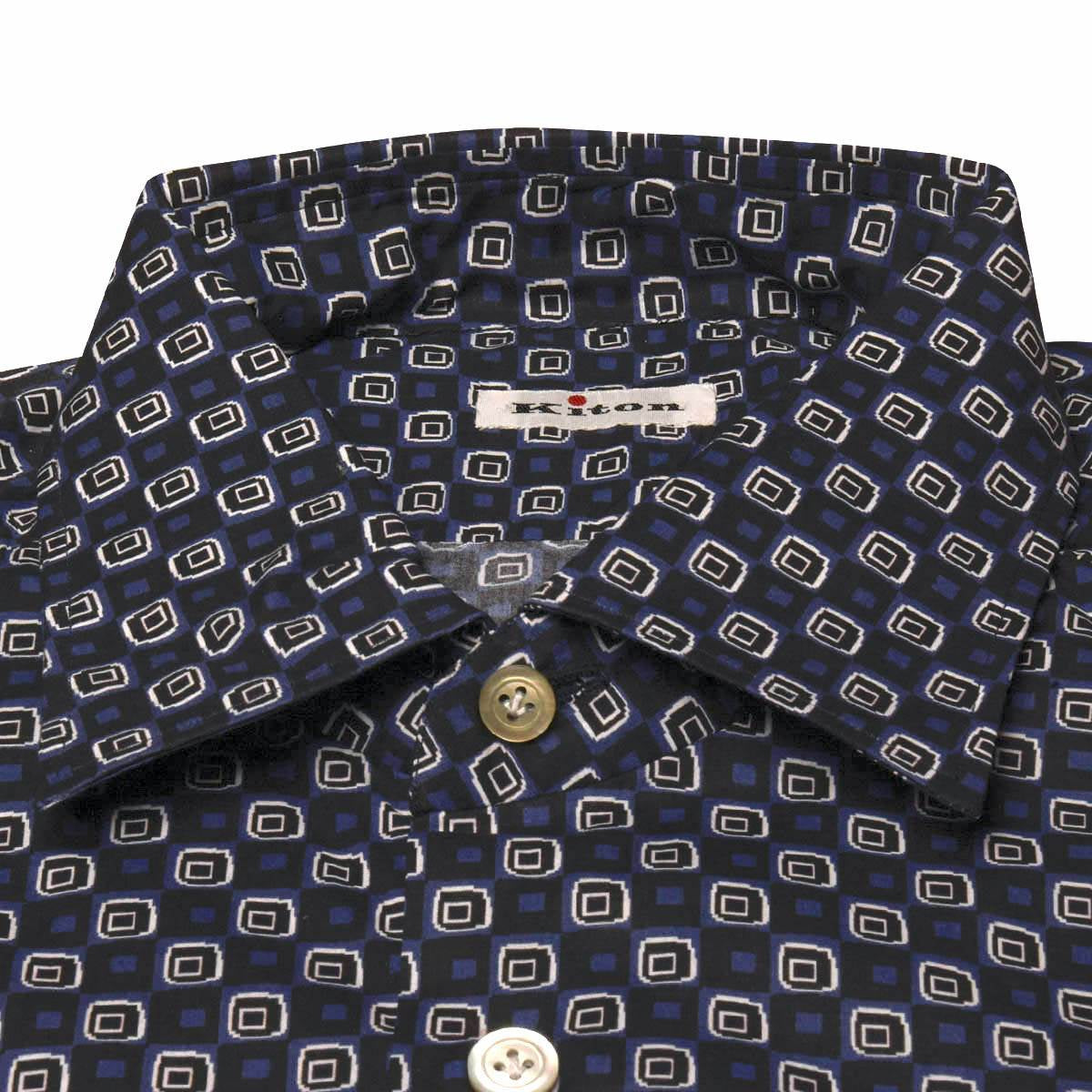 Kiton Multicolor Cotton Shirt (1575) — view 5