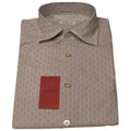 Kiton Gray Cotton Shirt Light Gray
