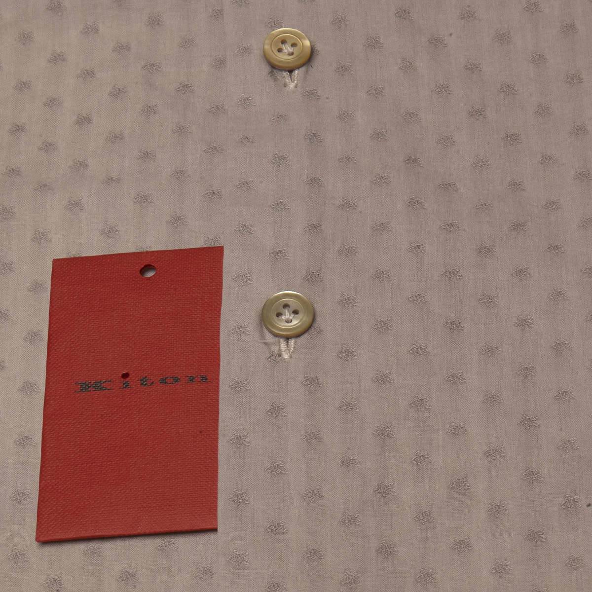 Kiton Gray Cotton Shirt Light Gray - view 3