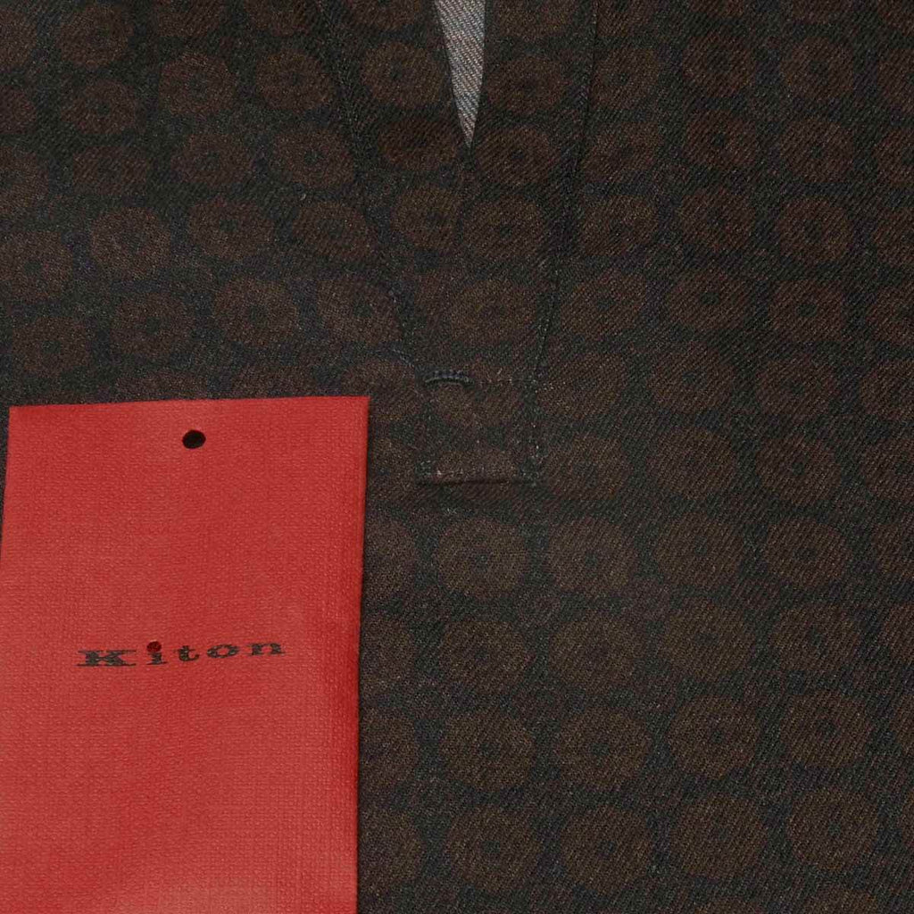 Kiton Multicolor Viscose Wool Korean Shirt - view 3