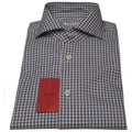 Kiton Blue White Cotton Shirt