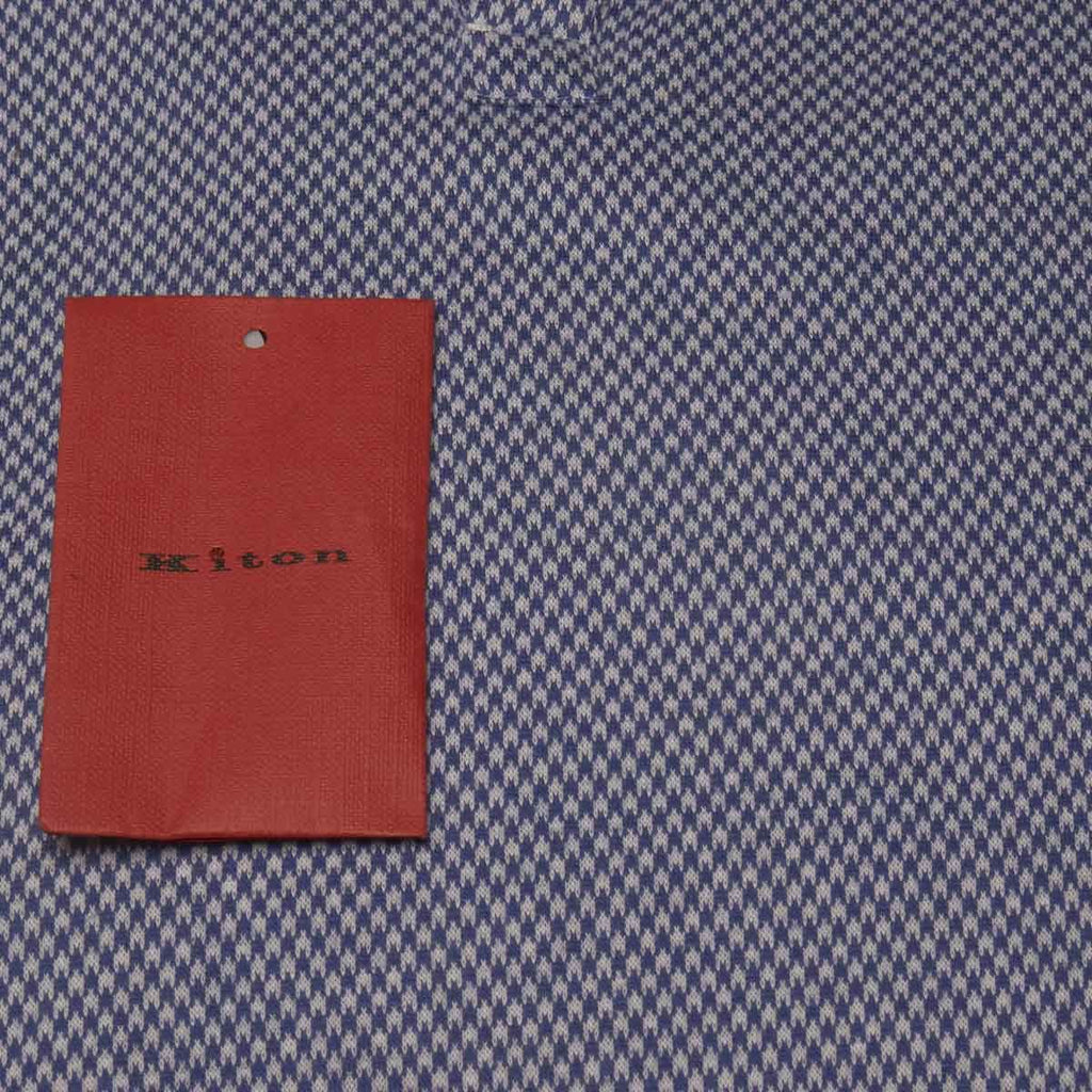 Kiton Blue White Cotton Korean Shirts - view 6