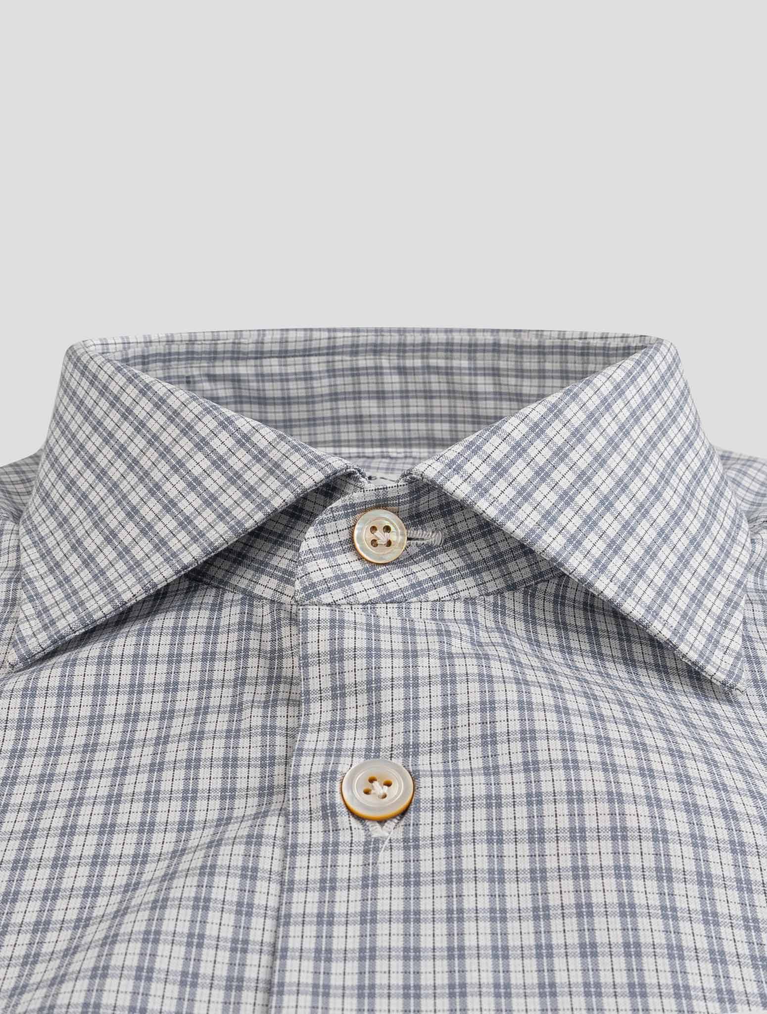 Kiton Gray Cotton Shirt Gray - view 2
