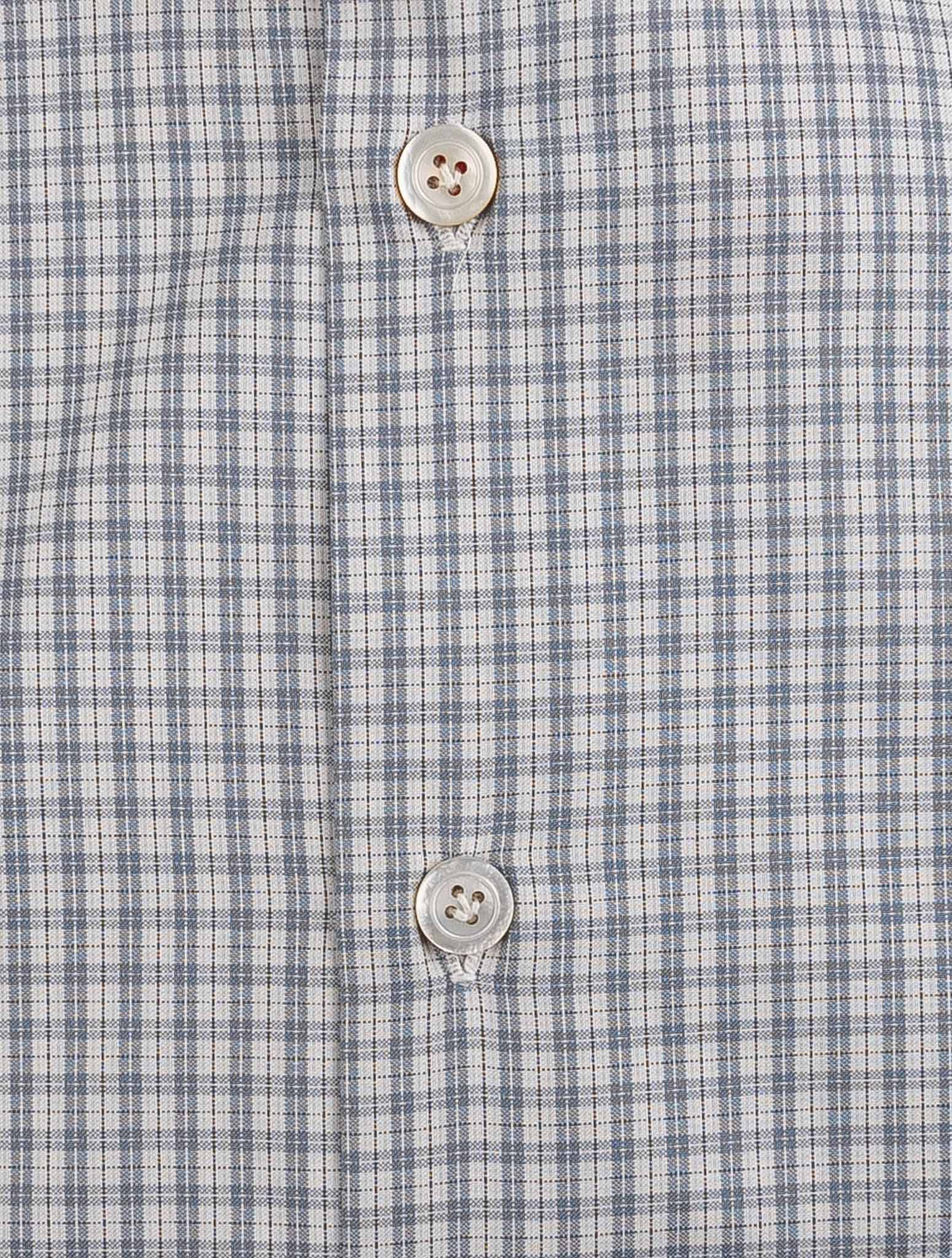 Kiton Gray Cotton Shirt Gray - view 3