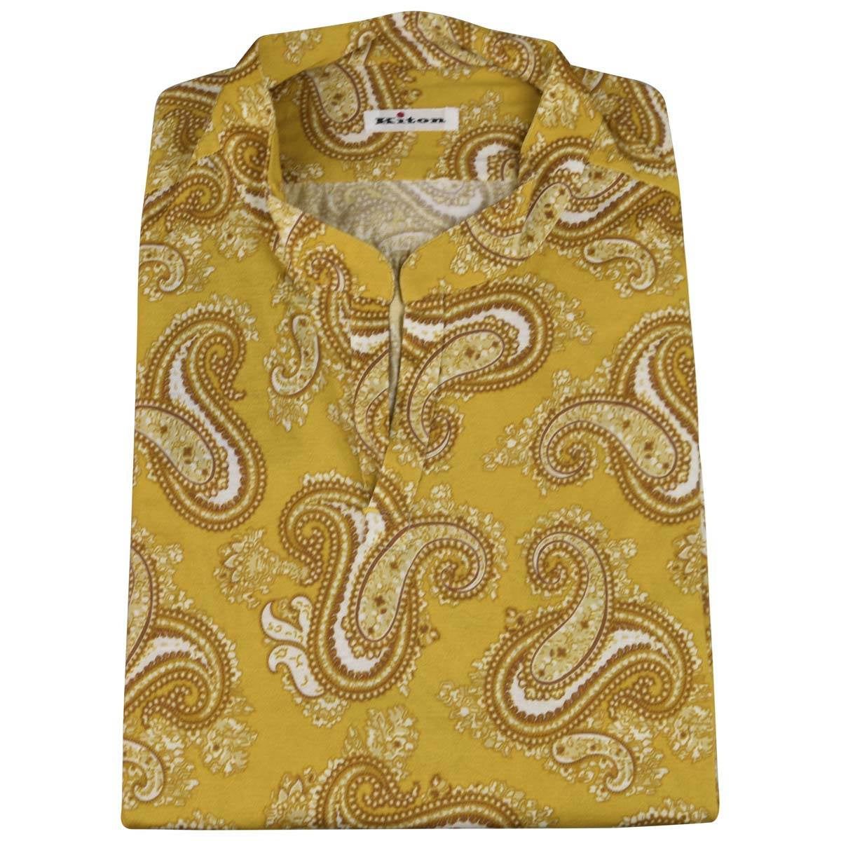 Kiton Multicolor Cotton Corean Shirt Multicolor