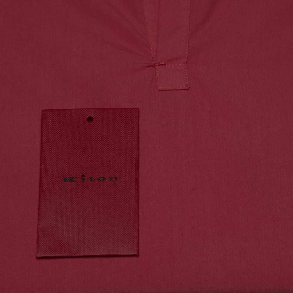 Kiton Violet Cotton Korean Shirt - view 3
