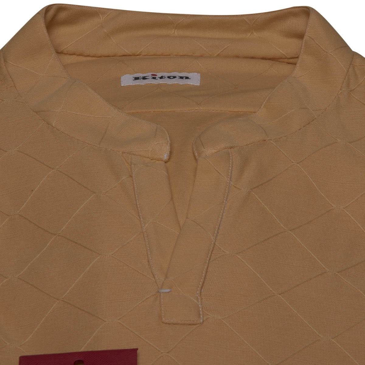 Kiton Yellow Cotton Korean Shirt - view 2