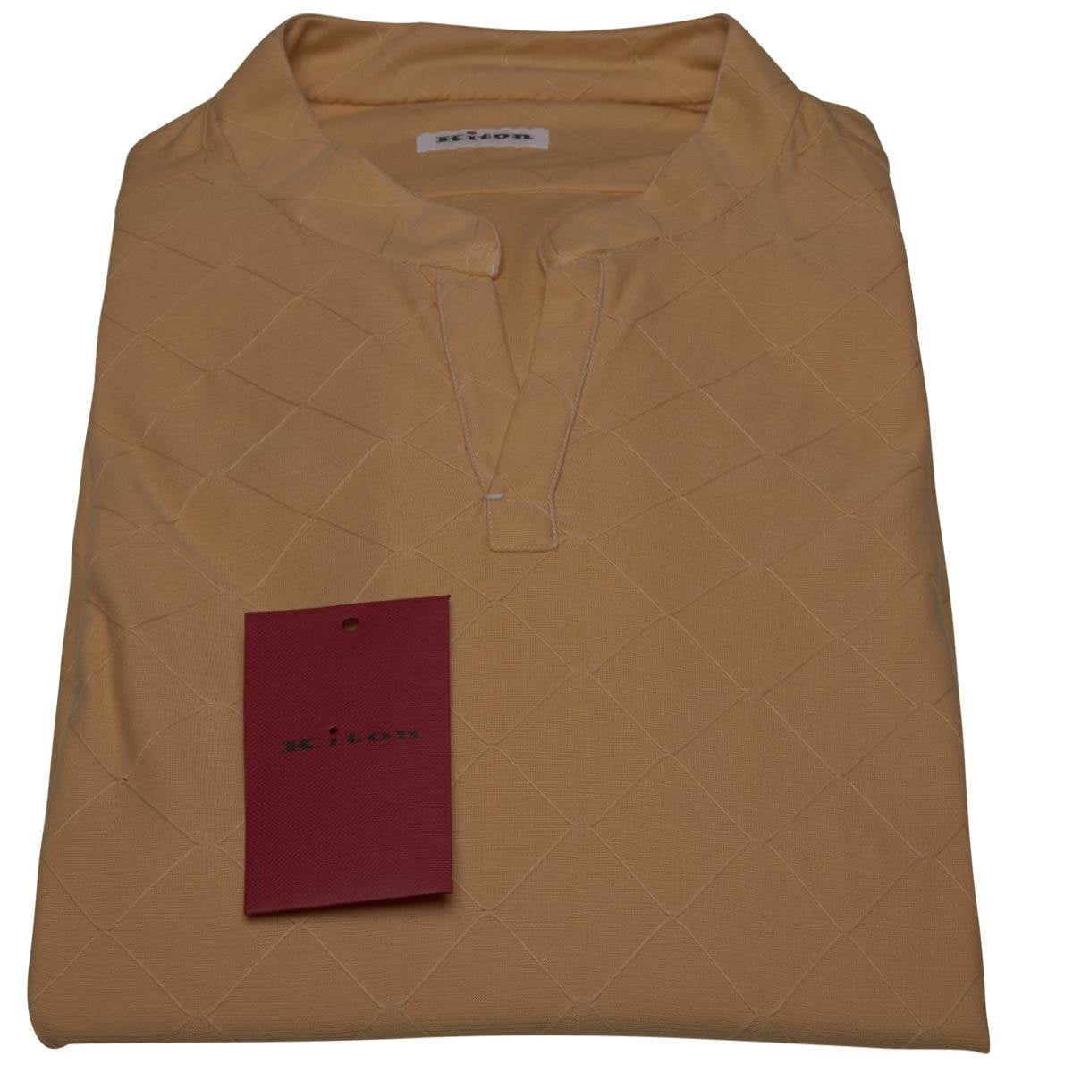 Kiton Yellow Cotton Korean Shirt - view 4