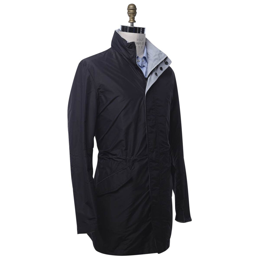 Kiton Light Gray Pl Silk Coat - view 2