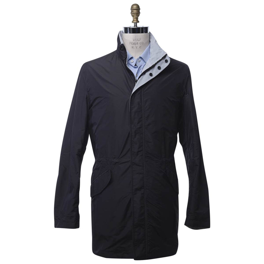 Kiton Light Gray Pl Silk Coat - view 6