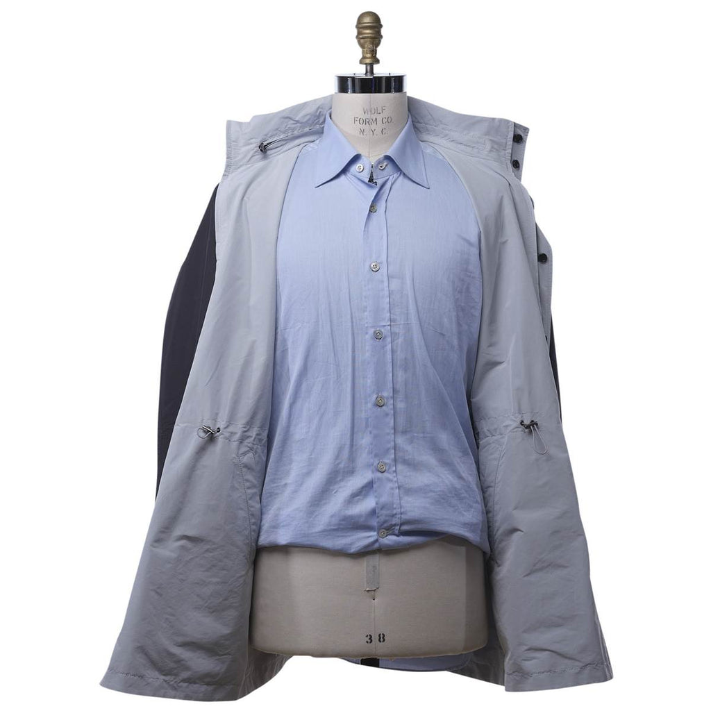 Kiton Light Gray Pl Silk Coat - view 9