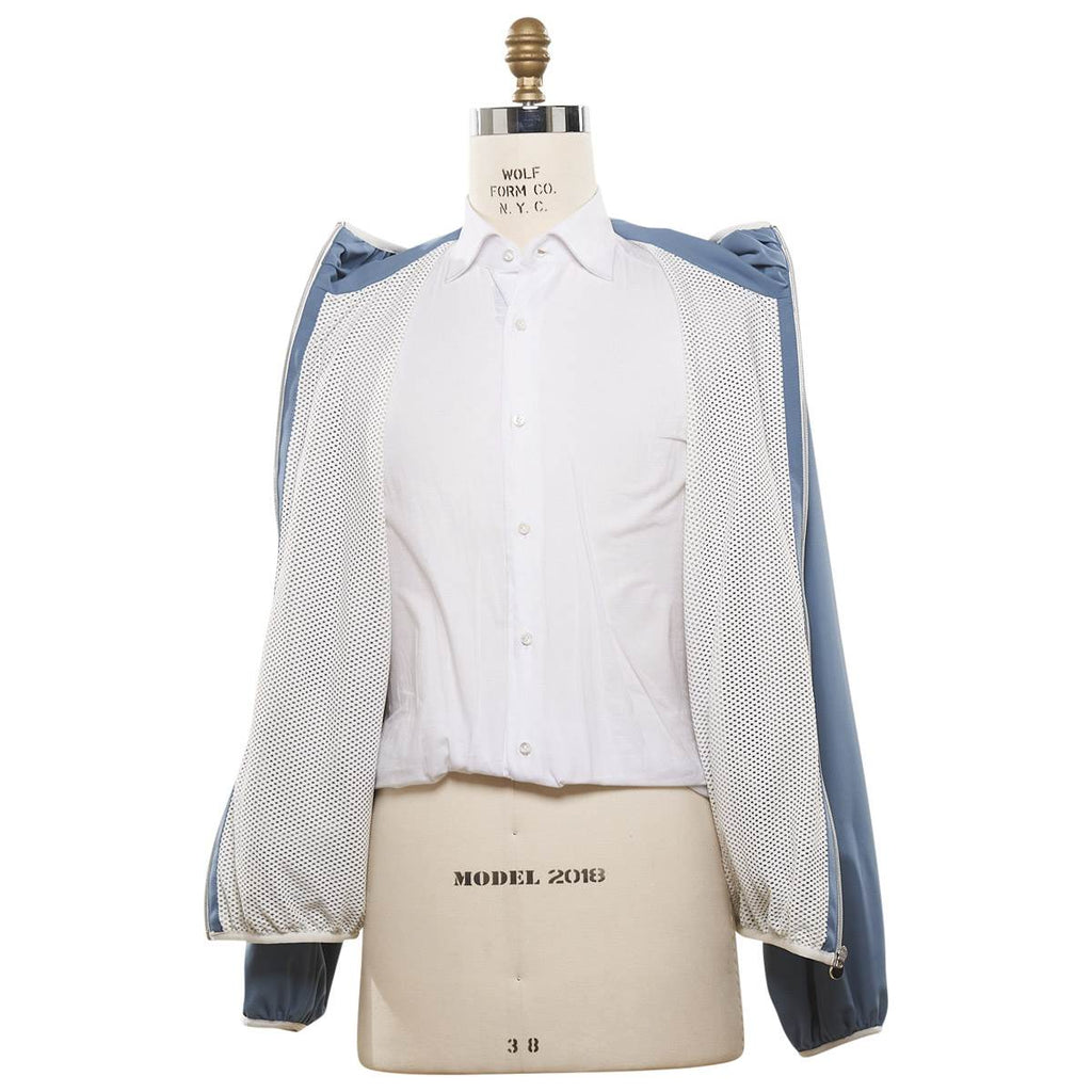 Kiton White Light Blue Pa Ea Coat - view 4