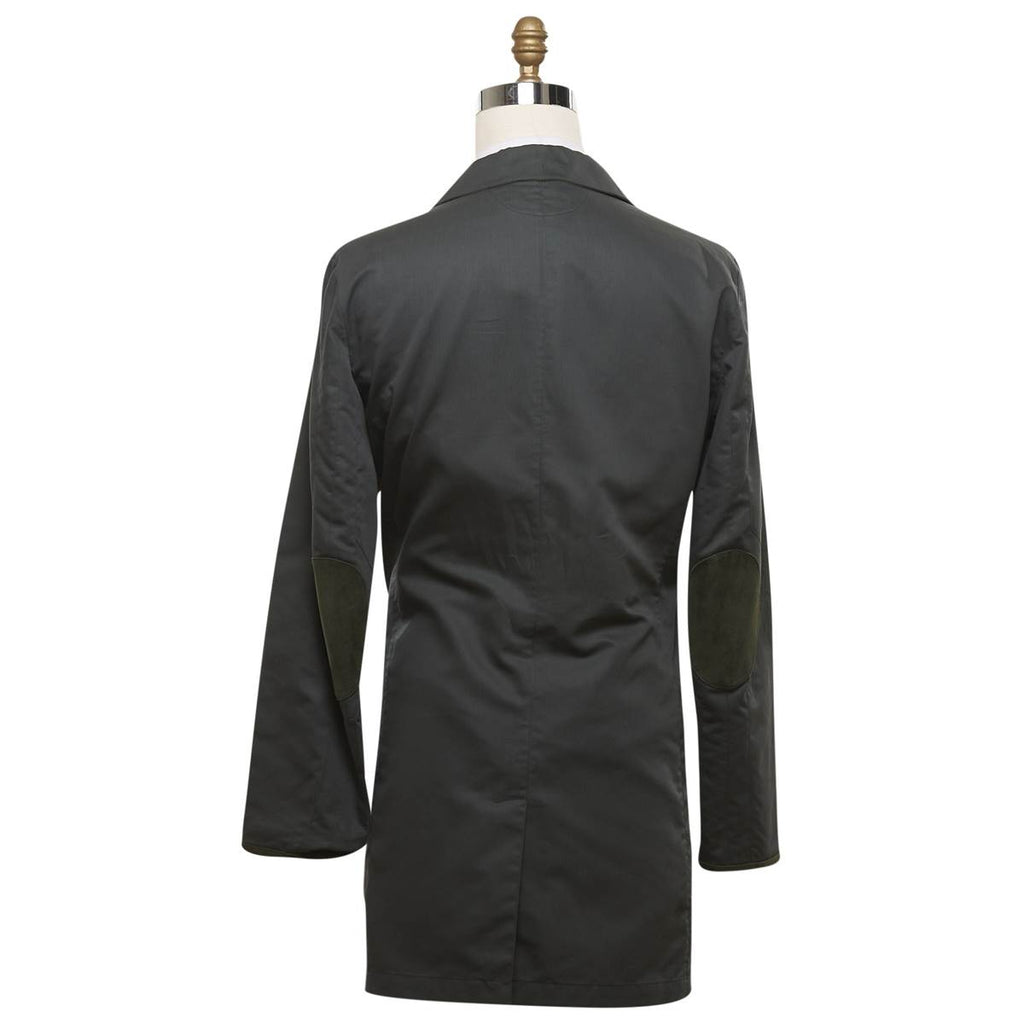 Kiton Green Cotton Silk Coat - view 3