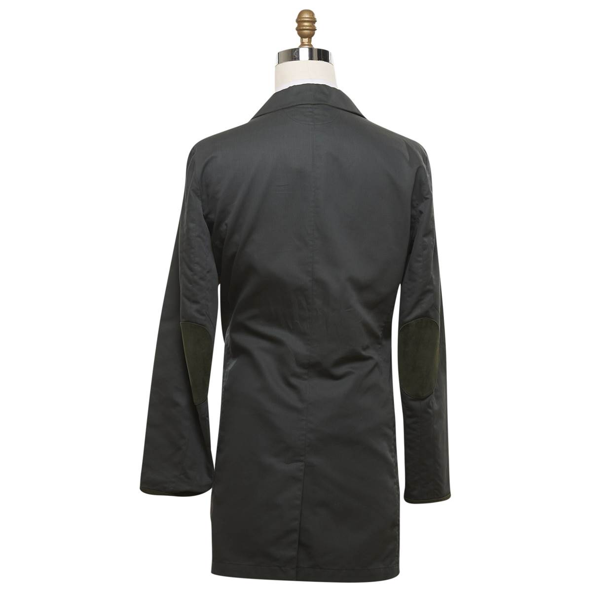 Kiton Green Cotton Silk Coat - view 3