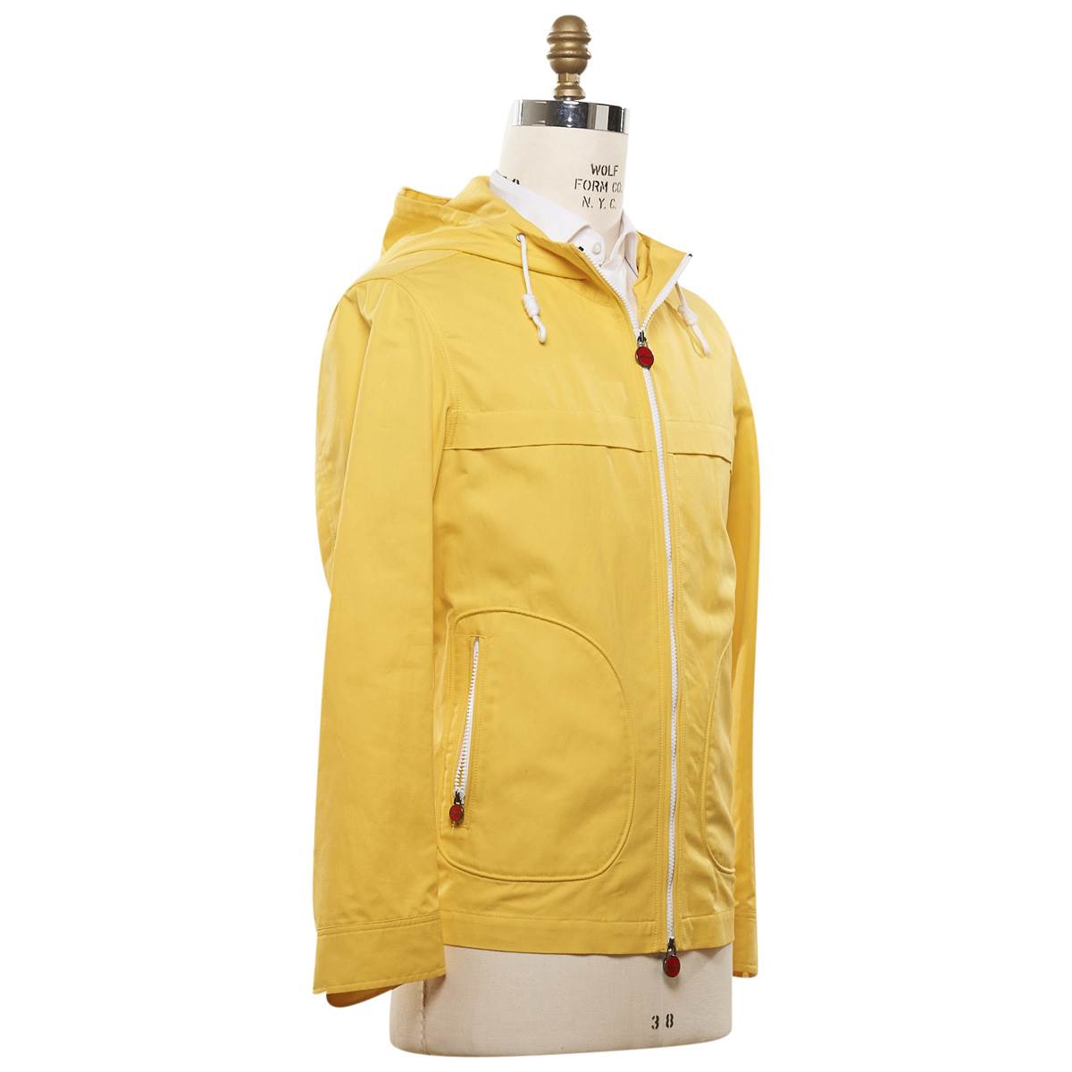 Kiton Yellow Cotton Ab Coat - view 2