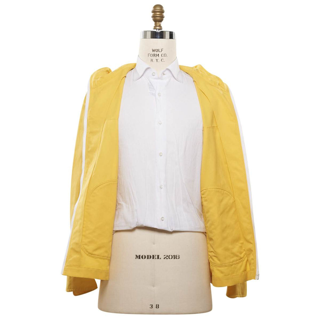 Kiton Yellow Cotton Ab Coat - view 4