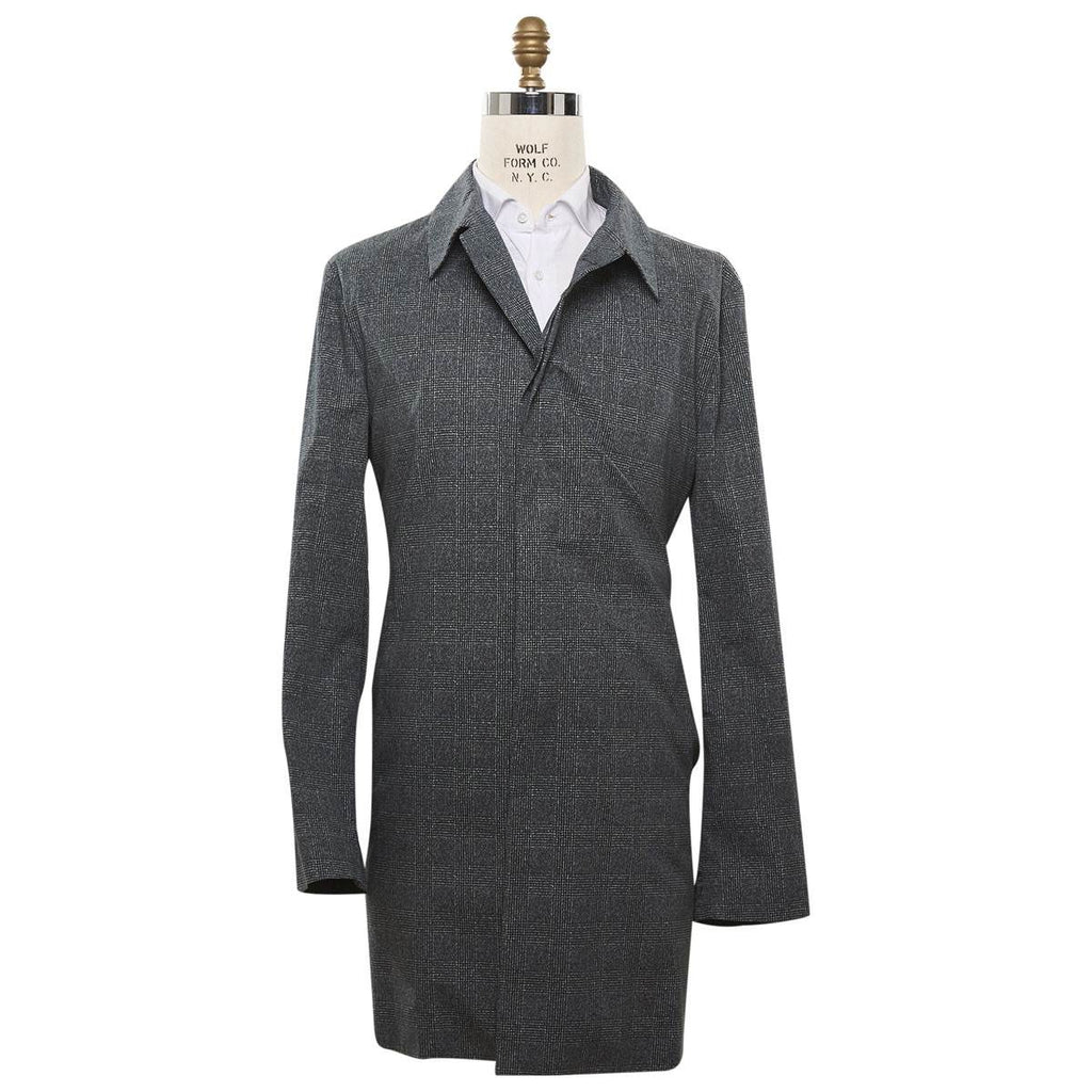 Kiton Gray Cotton Coat