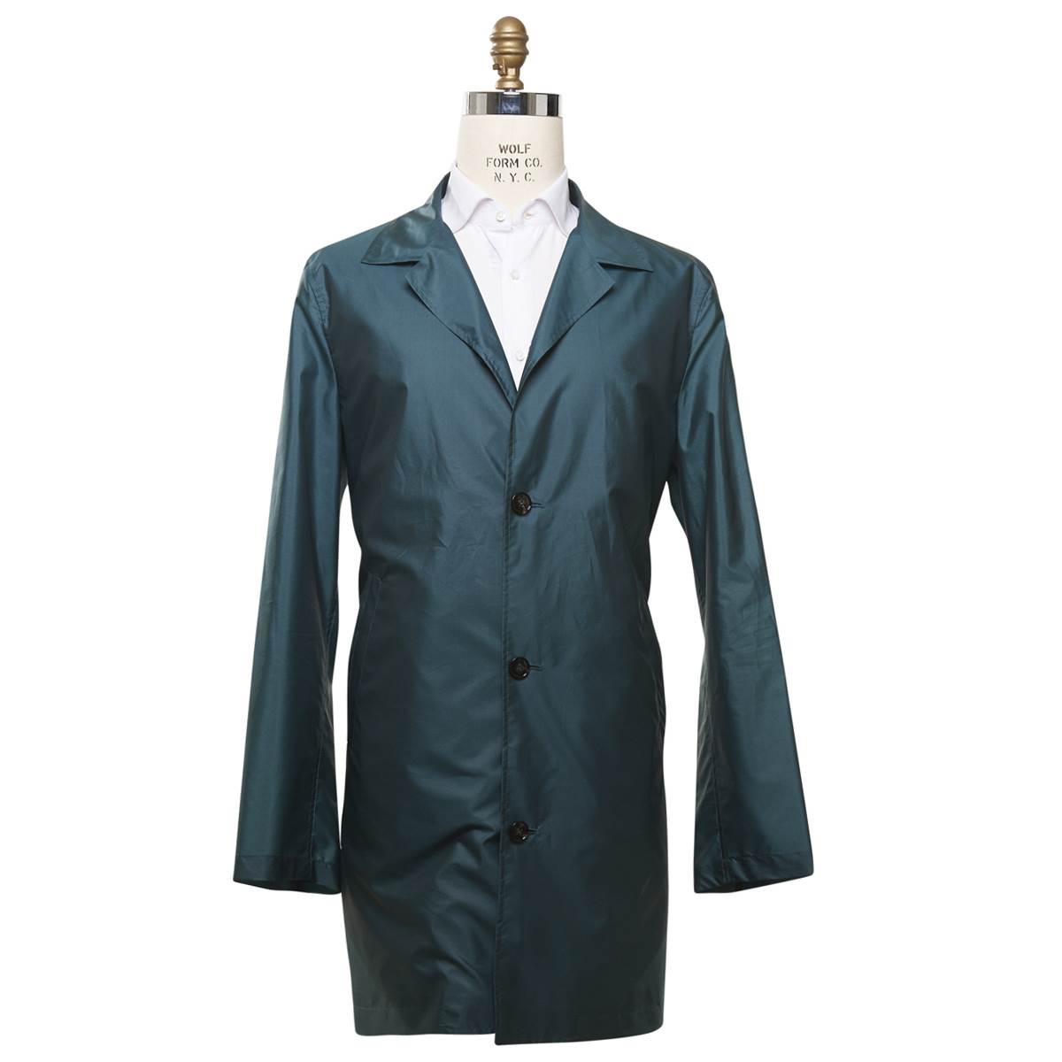 Kiton Green Pl Silk Packable Rain Coat - view 5