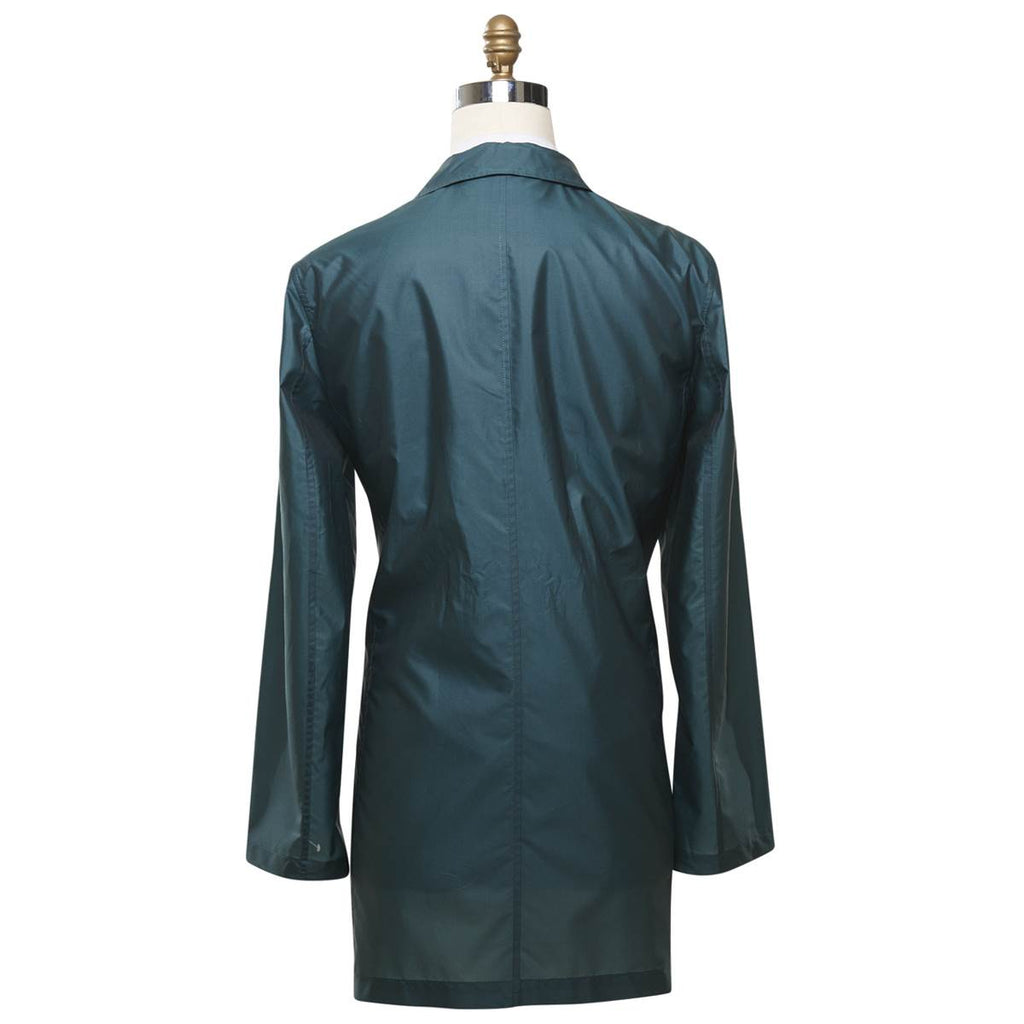 Kiton Green Pl Silk Packable Rain Coat - view 7