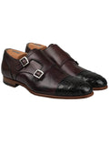 Kiton Brown Leather Crocodile Dress Shoes