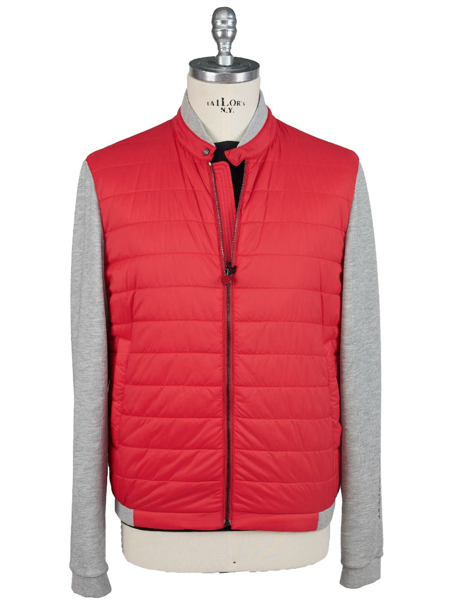 Kiton Red Gray Pa Coat