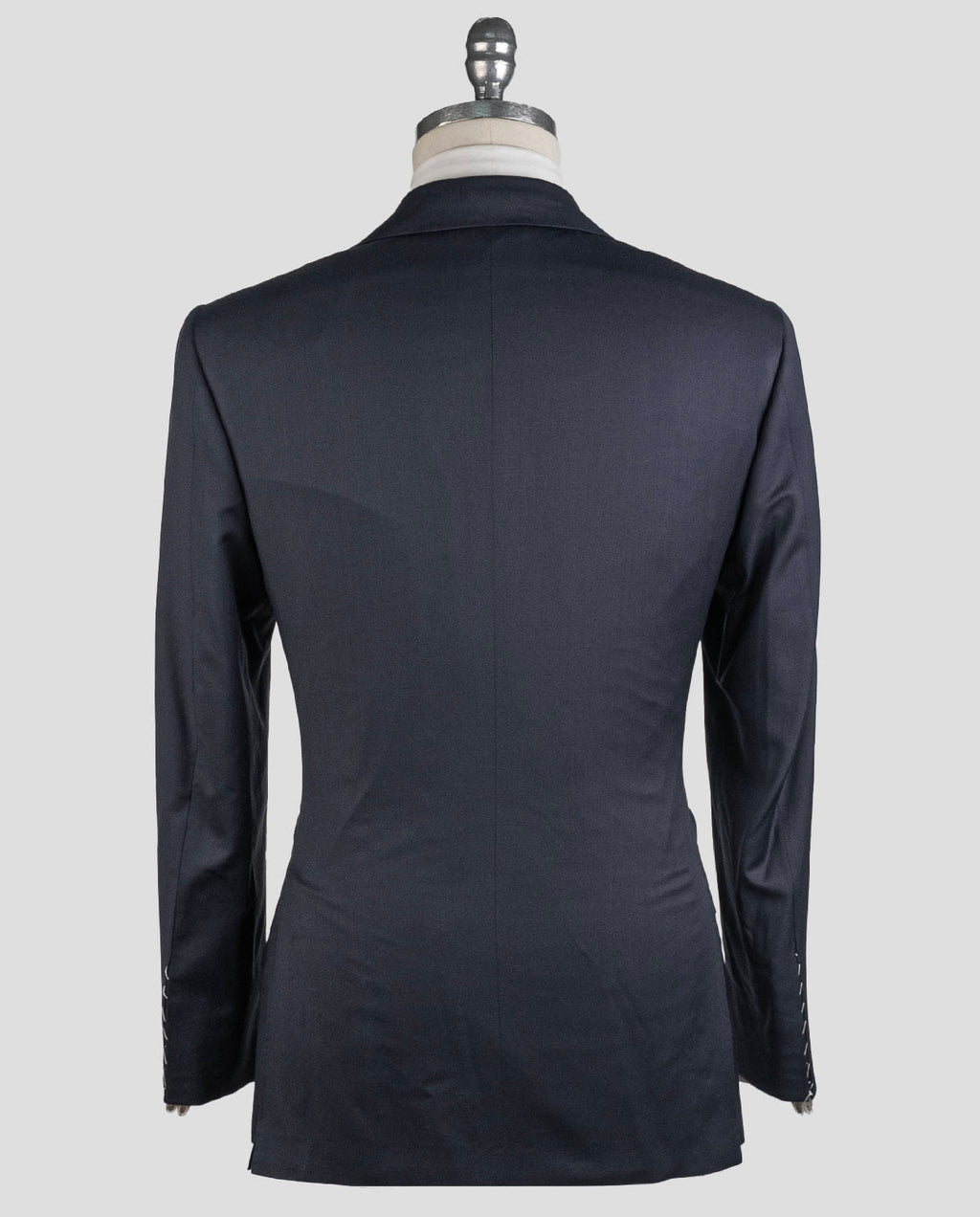 Kiton Blue Navy Virgin Wool Suit Drop 7R — view 5