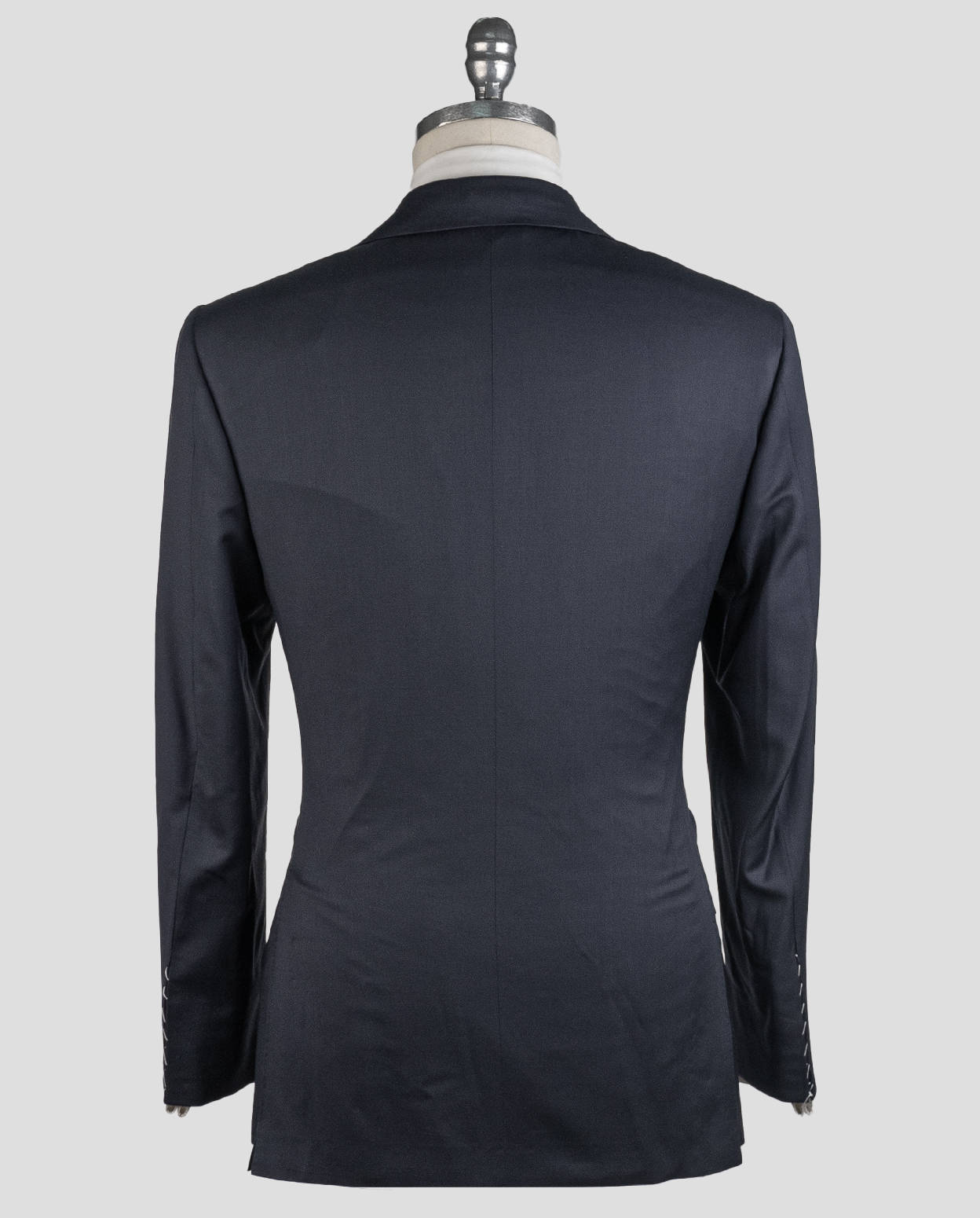Kiton Blue Navy Virgin Wool Suit Drop 7R — view 5