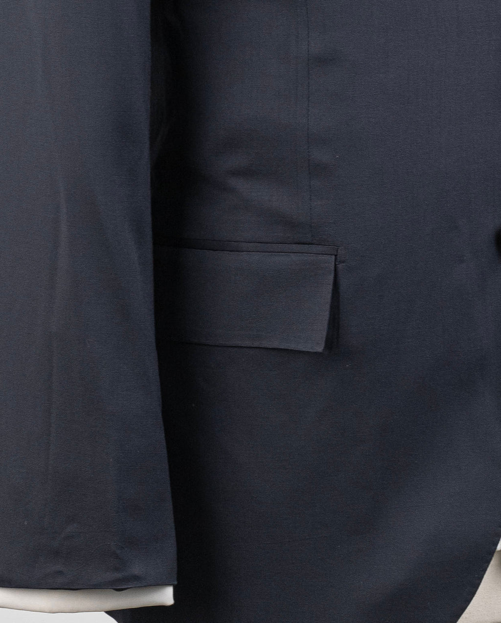 Kiton Blue Navy Virgin Wool Suit Drop 7R — view 3