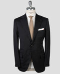 Kiton Black Virgin Wool Suit Drop 7R (5009)