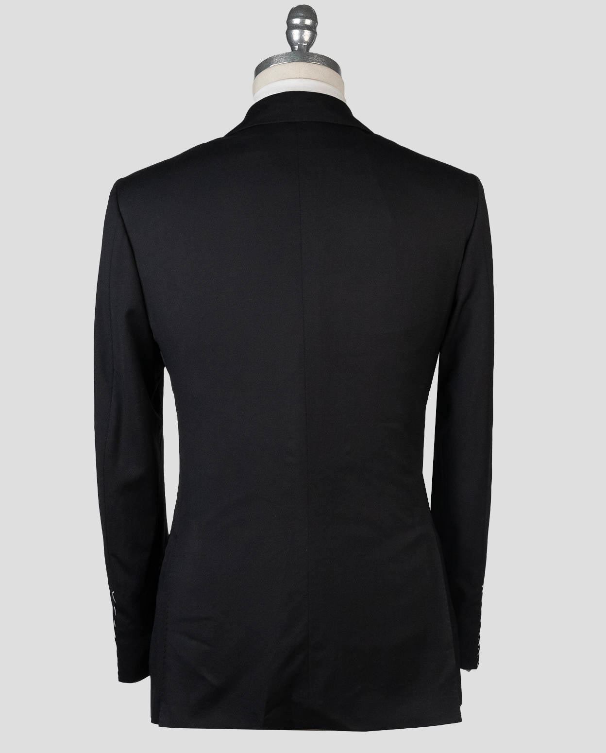 Kiton Black Virgin Wool Suit Drop 7R (5009) — view 5