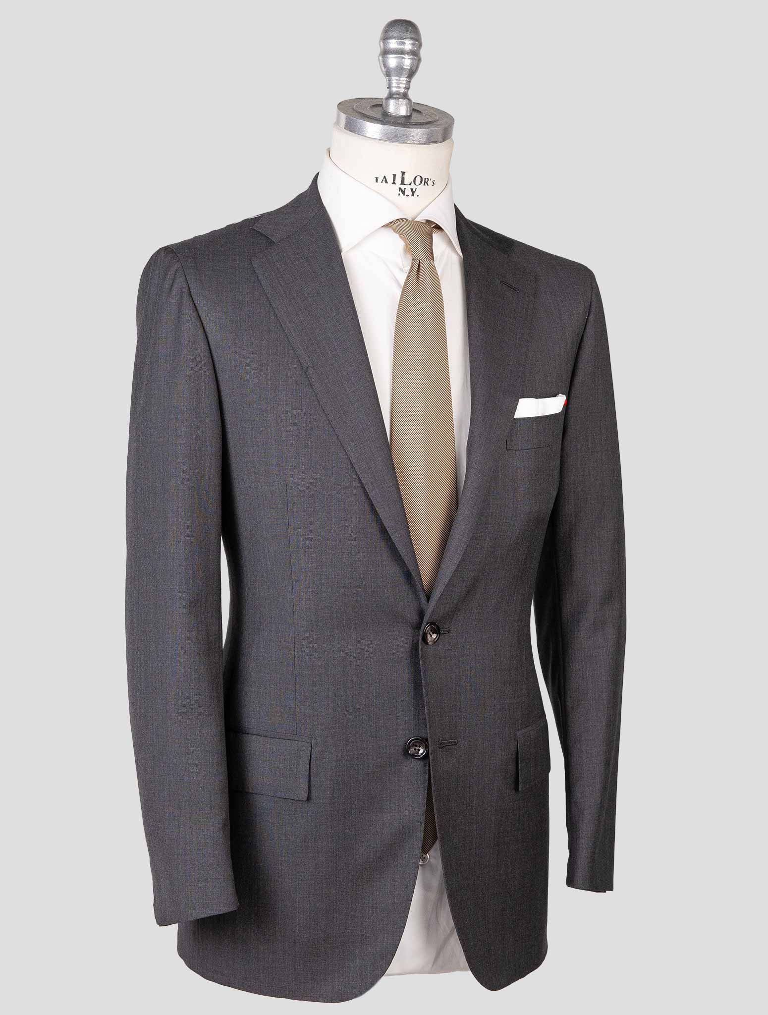 Kiton Gray Wool Suit — view 2