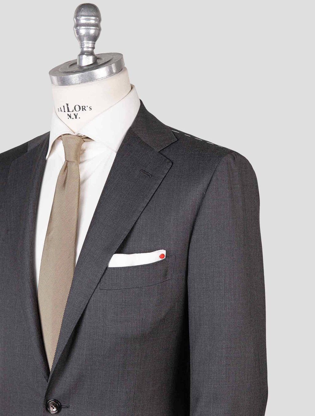 Kiton Gray Wool Suit — view 6