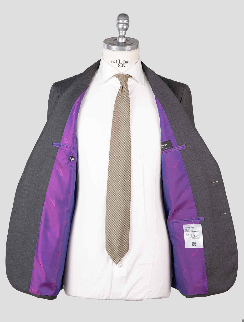 Kiton Gray Wool Suit — view 5