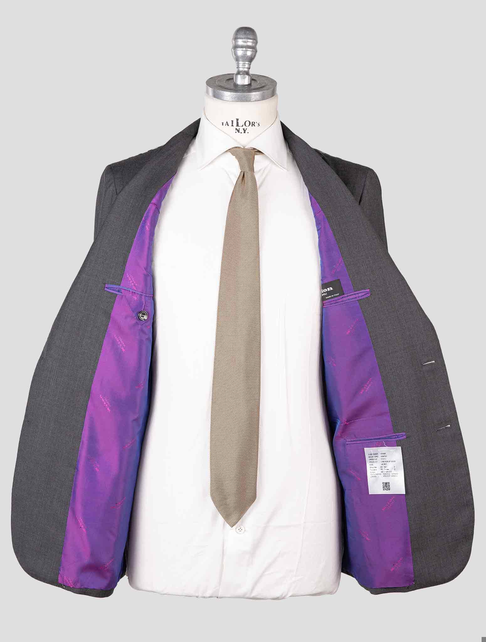 Kiton Gray Wool Suit — view 5