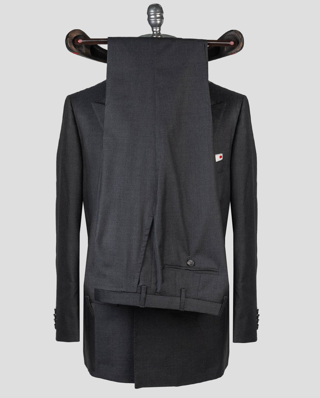 Kiton Gray Virgin Wool 140's Suit Drop 7R — view 3