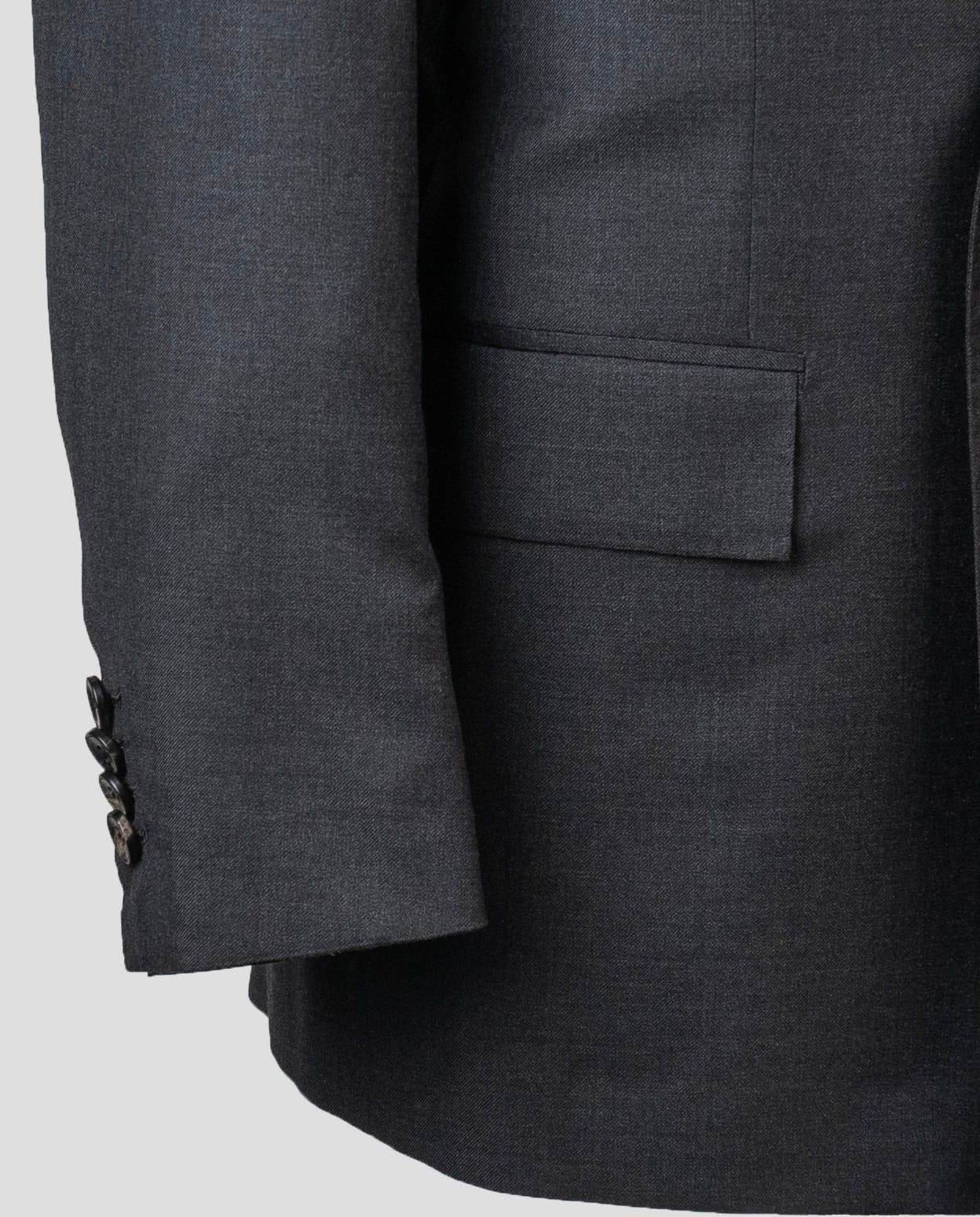 Kiton Gray Virgin Wool 140's Suit Drop 7R — view 5