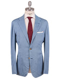 Kiton Light Blue Cotton Ea Short Pants Suit