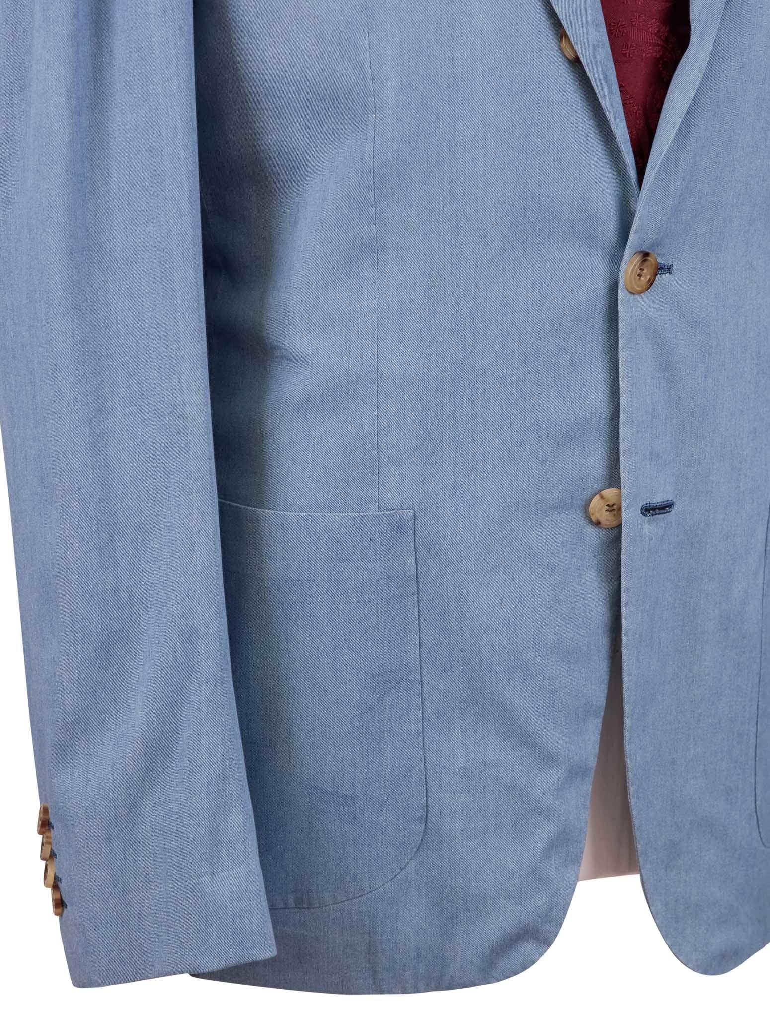 Kiton Light Blue Cotton Ea Short Pants Suit - view 3