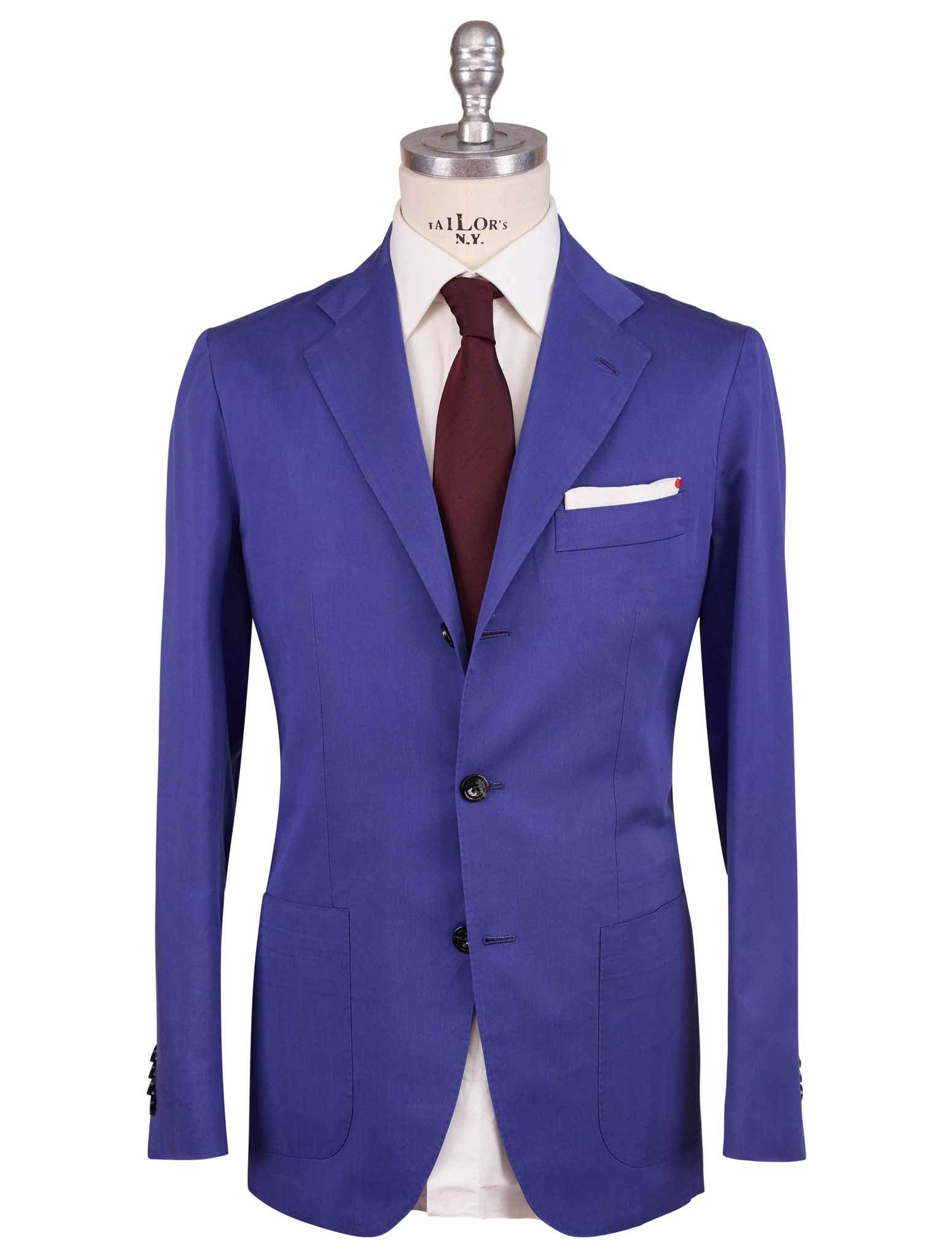 Kiton Blue Lyocell Viscose Silk Ea Suit - view 5