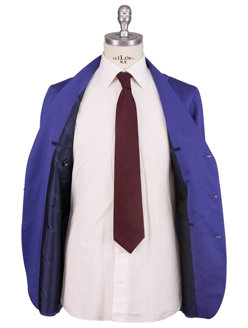 Kiton Blue Lyocell Viscose Silk Ea Suit - view 4