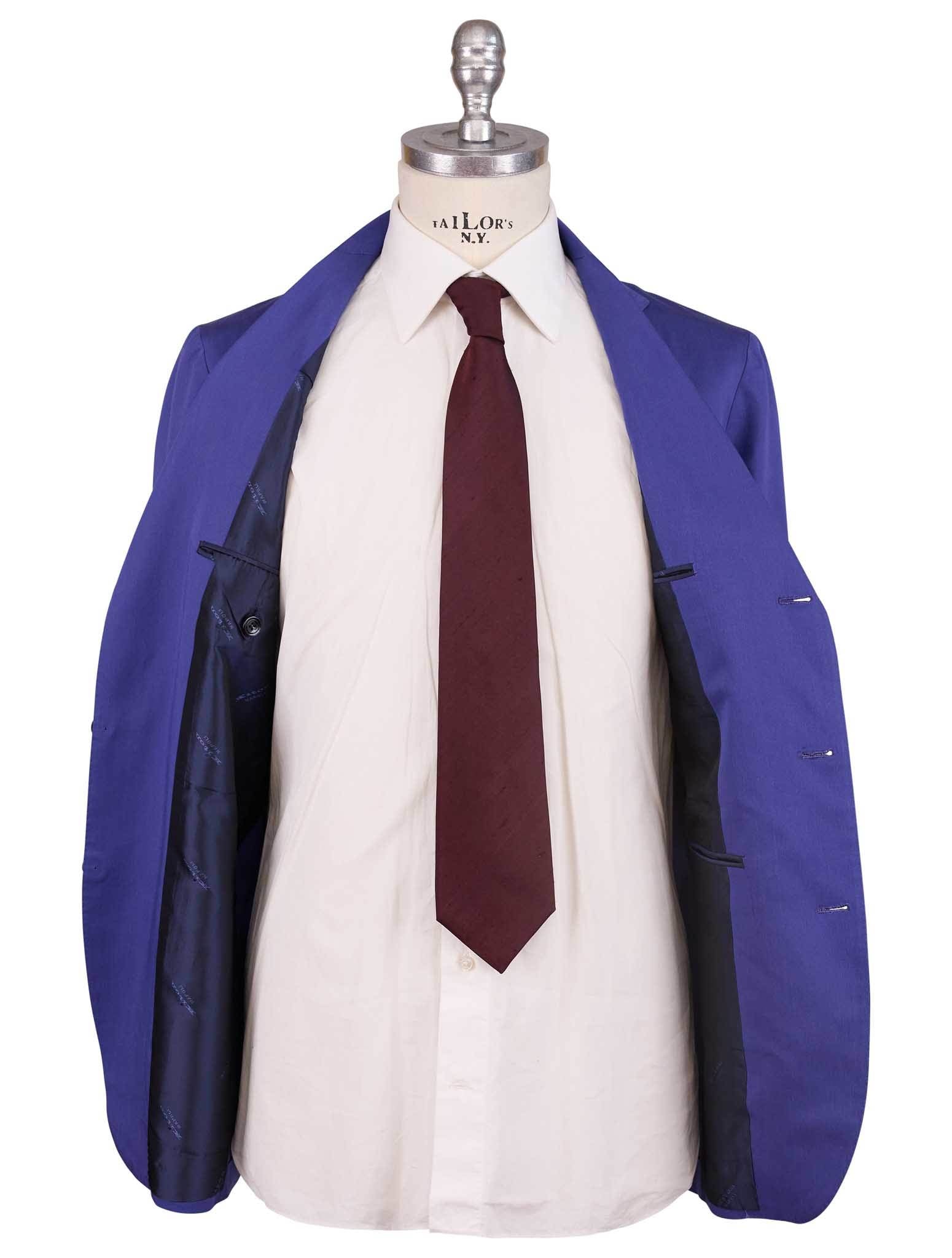 Kiton Blue Lyocell Viscose Silk Ea Suit - view 4