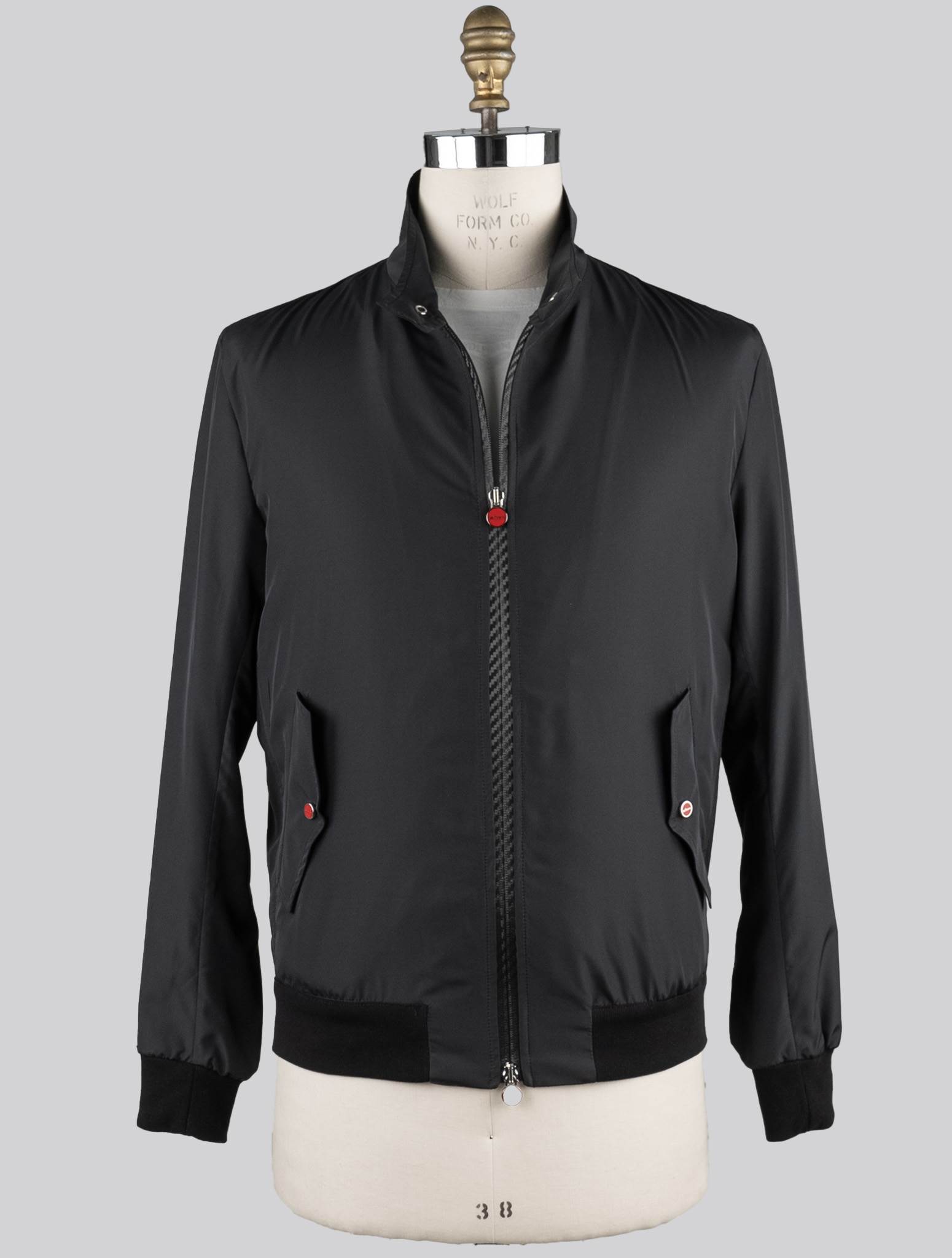 Kiton Black Pl Coat Black